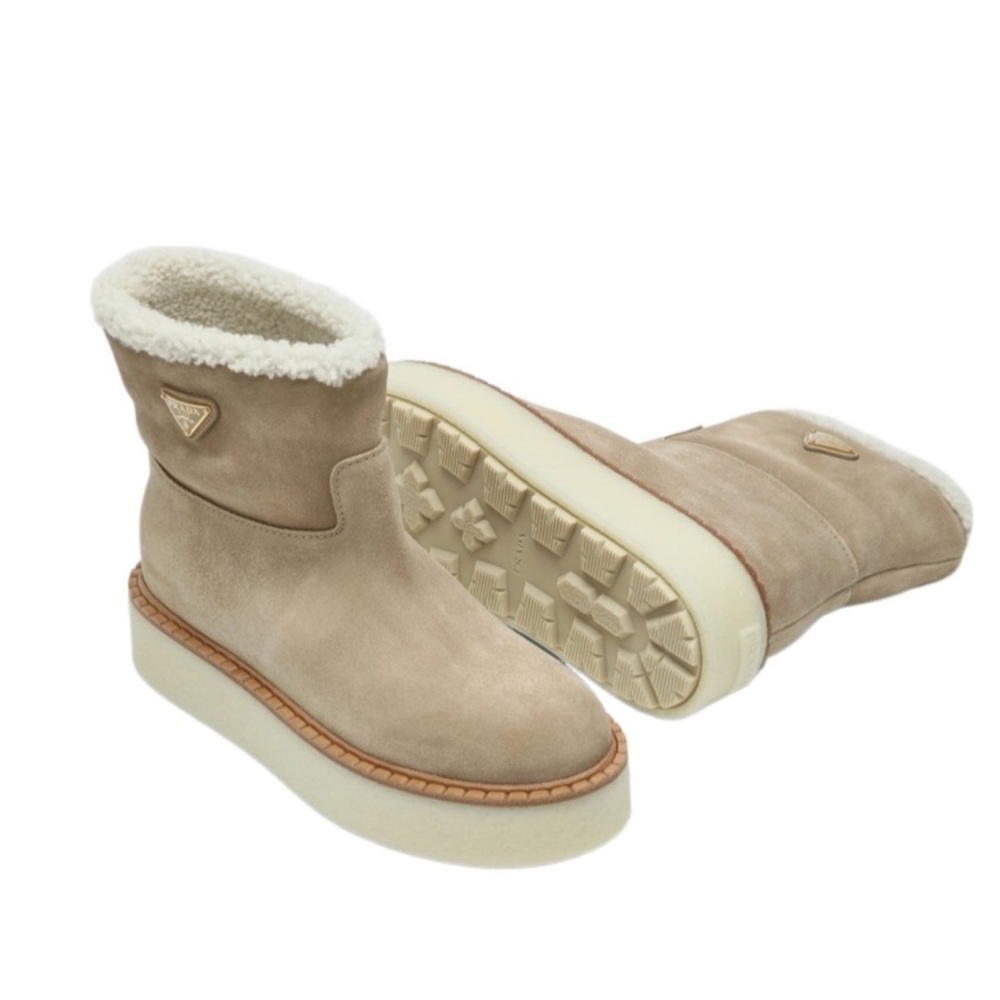 Prada Shearling Boot 40 - Picture 3 of 14